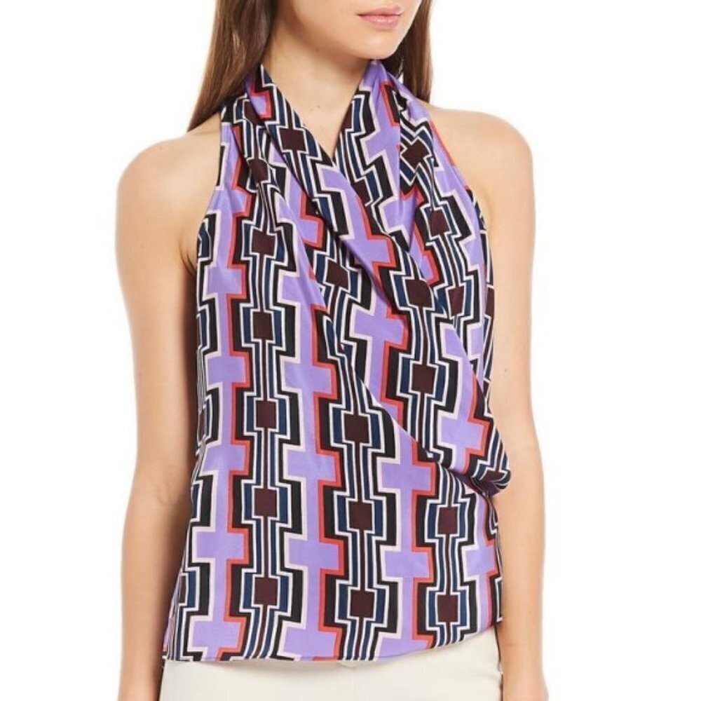 Trina Turk 'Viognier' Printed Silk Sleeveless Top